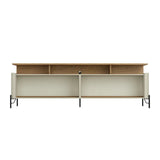 Rack com Painel 180cm para Sala 4 Portas e Pés em Metal
